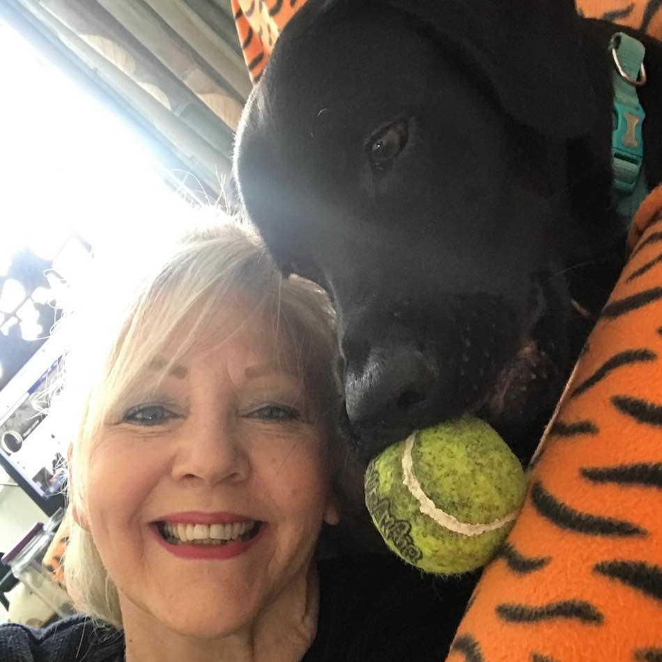 Maggie and Arlo the dog