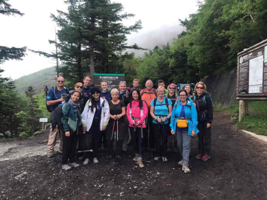 Mount Fuji, Japan: Maura and her team