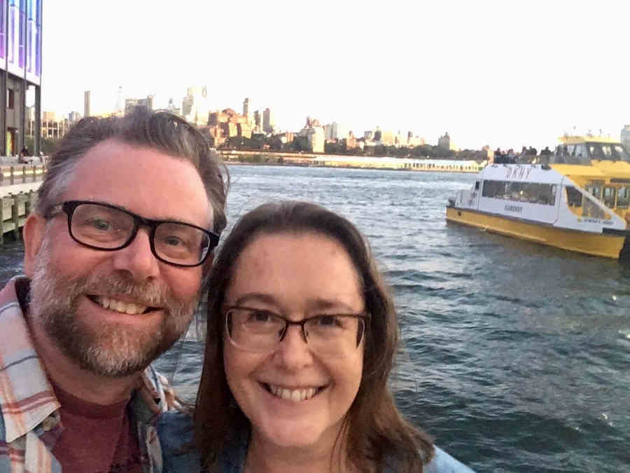 Heidi Renton with husband